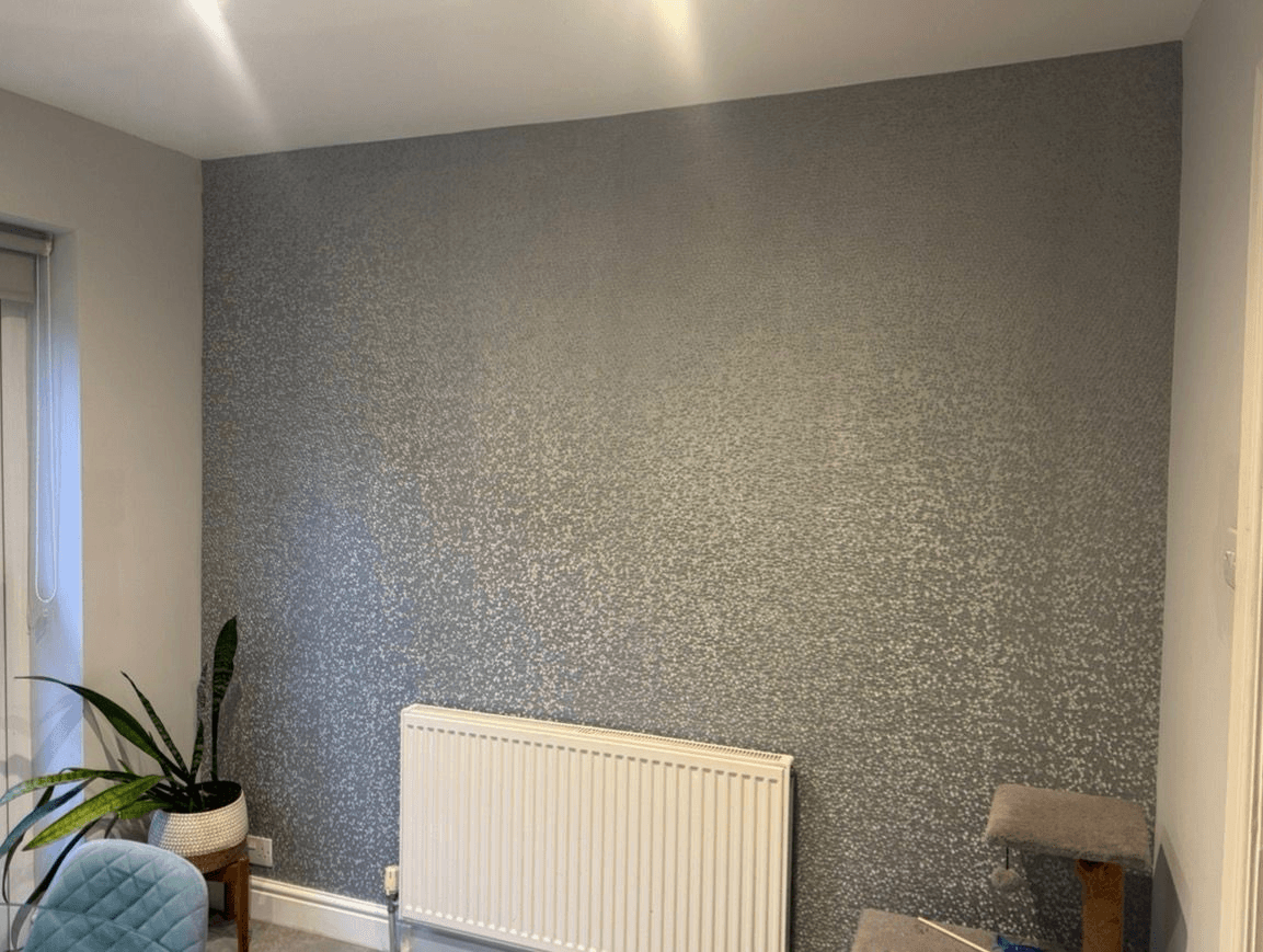 Glitter texture feature wall