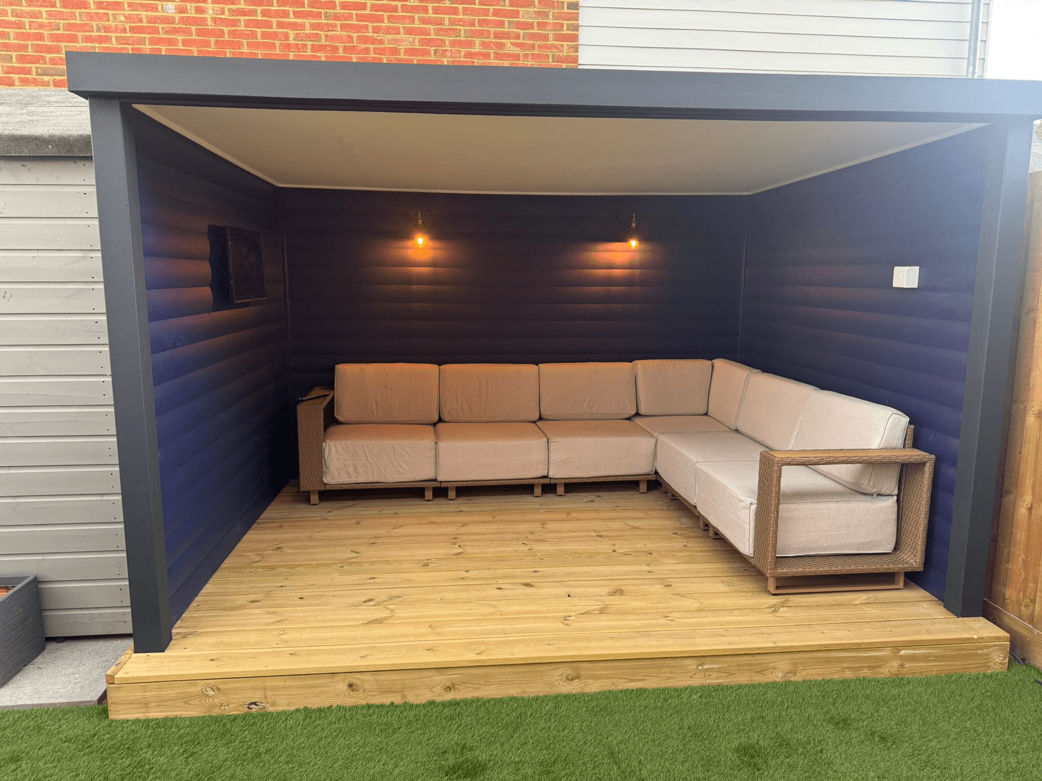 Completed garden room build by Parkside Property Maintenance